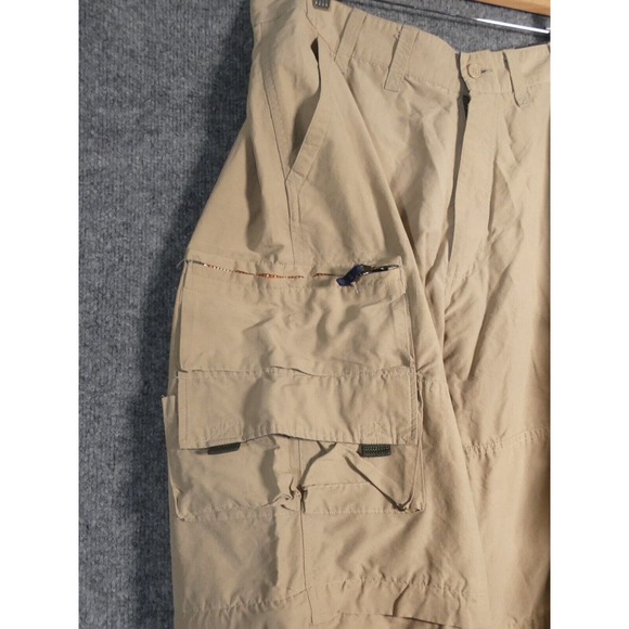 VTG Abercrombie & Fitch Mens 30 Paratrooper Cargo Pants Khaki Pockets Y2K 90s - Picture 7 of 12